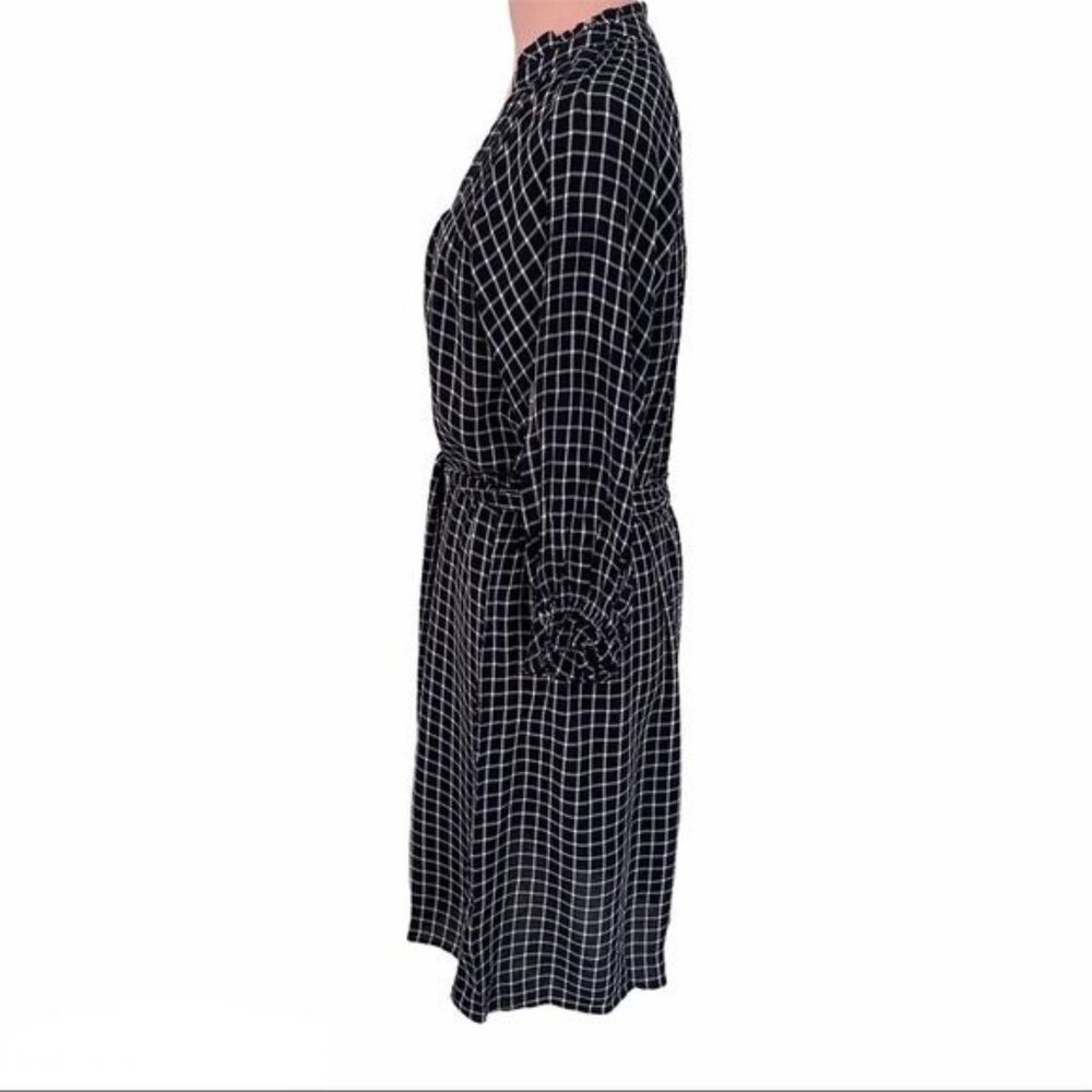 Anthropologie Maeve Sara Smocked Shirtdress in Navy Size XS NWT - Picture 9 of 14